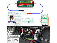 Lescars Kfz-Batterie-Wächter, Standort-Suche, Bluetooth, App, 6/12/24 V, IPX7; Funk-Rückfahrkameras mit Monitoren Funk-Rückfahrkameras mit Monitoren Funk-Rückfahrkameras mit Monitoren 