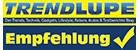 Trendlupe: Akku-Gefahrenstellen-Warner mit Bluetooth und App, Multicolor-LED-Ring