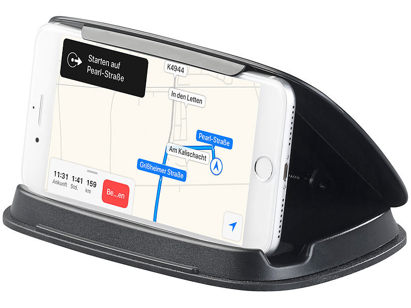 Lescars Handyhalter Kfz: Universal-Mobilgeräte-Halterung fürs  Armaturenbrett, bis 11,5cm Breite (Smartphone Halter Auto)