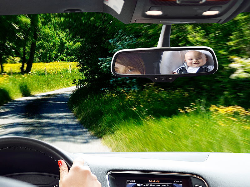 Baby-Auto-Rückspiegel mit Blick auf die Rückseite, Sicherheitsspiegel für  Kleinkinder, Kinder, Kleinkinder