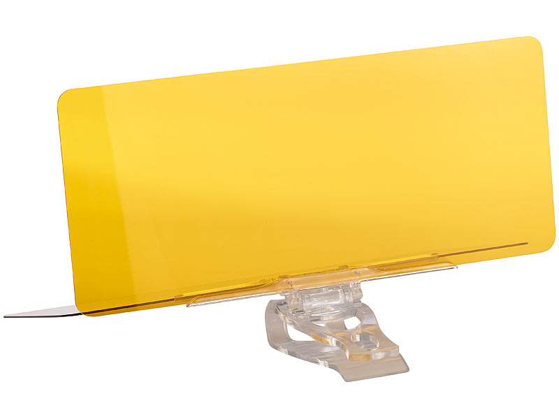 Lescars Tag & Nacht-Blendschutz für die Auto-Sonnenblende, 30 x 13 cm