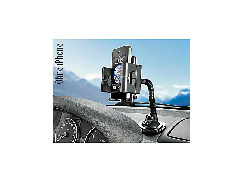 Lescars Handyhalterung Auto: 2er-Set Kfz-Smartphone-Halterungen für  CD-Laufwerk, mit Kugelgelenk (Smartphone Halterung Auto, Handy  Autohalterung