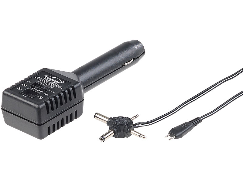 Gleichstrom adapter mit Batterie clip 12V Fahrzeug-USB-Ladegerät