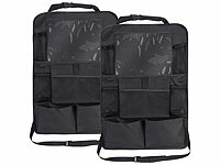 Lescars Auto-Organizer Rückbänke, Kfz-Tasche mit Getränkehalter