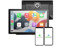 Lescars Carplay Dashcam, Carplay Display mit Rückfahrkamera