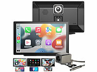 Lescars Navi, Navigationsgerät, Carplay Navi, Android Auto Navi; Solar-Rückfahrkameras mit Monitor Solar-Rückfahrkameras mit Monitor Solar-Rückfahrkameras mit Monitor