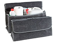 Lescars 2er Pack Anti-Rutsch-Kofferraumtasche mit Klettbefestigung