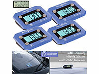 Lescars 4er-Set ultrakompakte, digitale e-Parkscheiben mit ECE-Zulassung; KFZ-Batterie-Ladegeräte KFZ-Batterie-Ladegeräte KFZ-Batterie-Ladegeräte 
